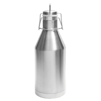 64 oz. Polar Camel Vacuum Insulated Growler with Swing-Top Lid Stainless Steal