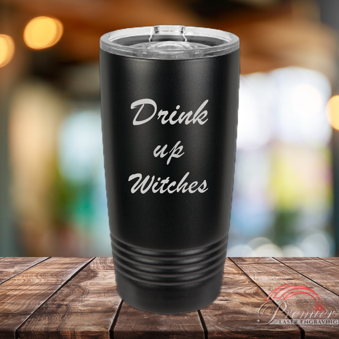 Metal Drinkware Engraving - 1 side - Premier Laser Engraving