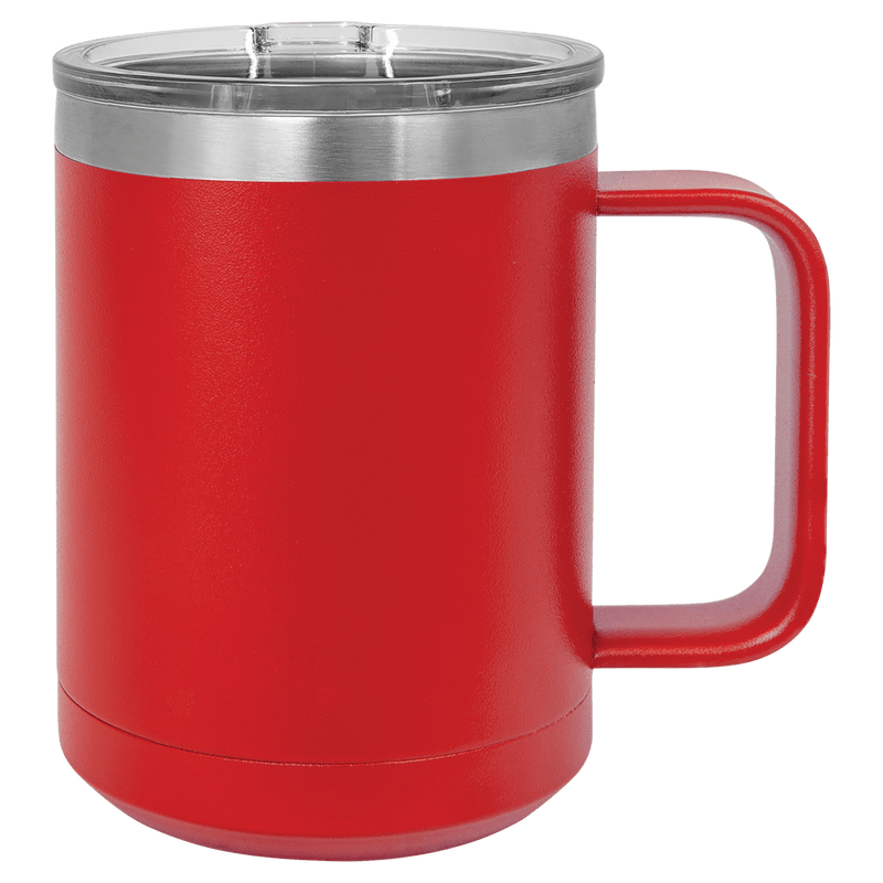 15 oz. Polar Camel Vacuum Insulated Mug with Slider Lid Red