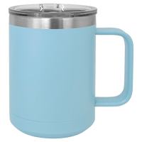15 oz. Polar Camel Vacuum Insulated Mug with Slider Lid Light Blue