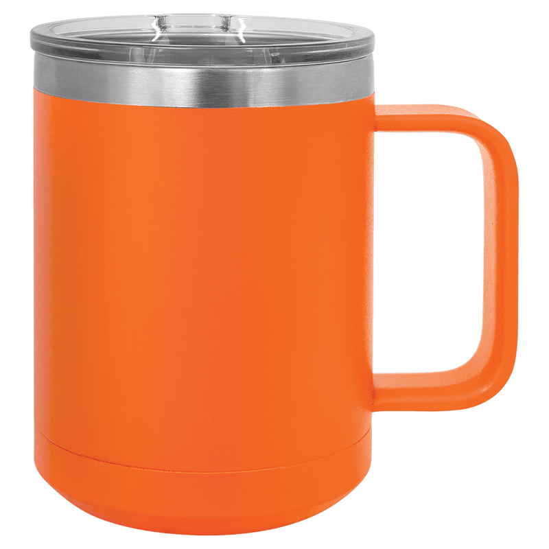 15 oz. Polar Camel Vacuum Insulated Mug with Slider Lid Orange