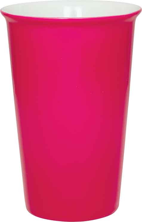 14 oz. Lazer Latte Mug Pink