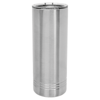Personalized 22 oz. Polar Camel Skinny Coated Steel Tumbler with Slider Lid | Premier Laser Engraving Stainless Steal
