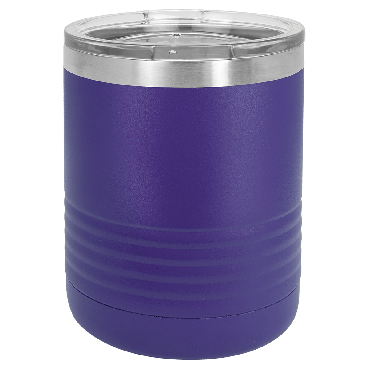 10 oz. Polar Camel Ringneck Vacuum Insulated Tumbler w/Clear Lid Purple