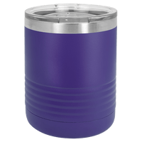 10 oz. Polar Camel Ringneck Vacuum Insulated Tumbler w/Clear Lid Purple