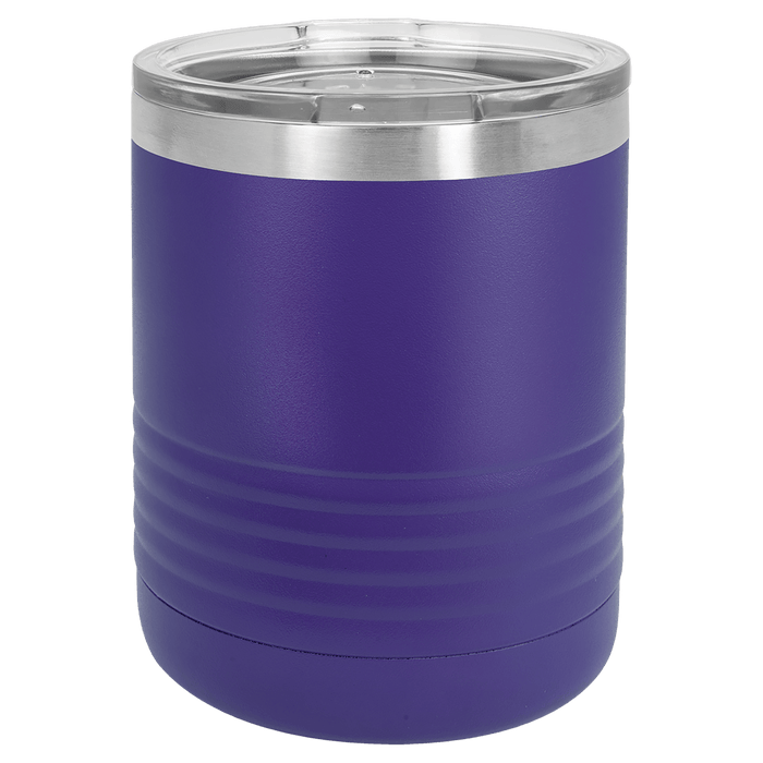 10 oz. Polar Camel Ringneck Vacuum Insulated Tumbler w/Clear Lid Purple