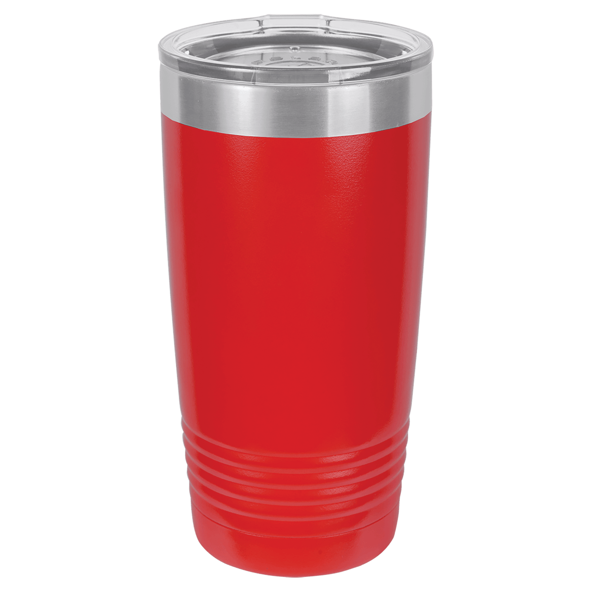20 oz. Polar Camel Ringneck Vacuum Insulated Tumbler w/Clear Lid Red