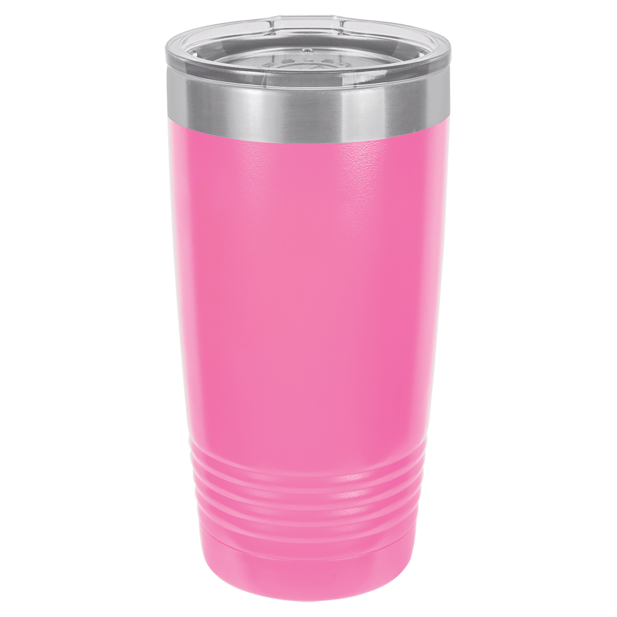 20 oz. Polar Camel Ringneck Vacuum Insulated Tumbler w/Clear Lid Pink