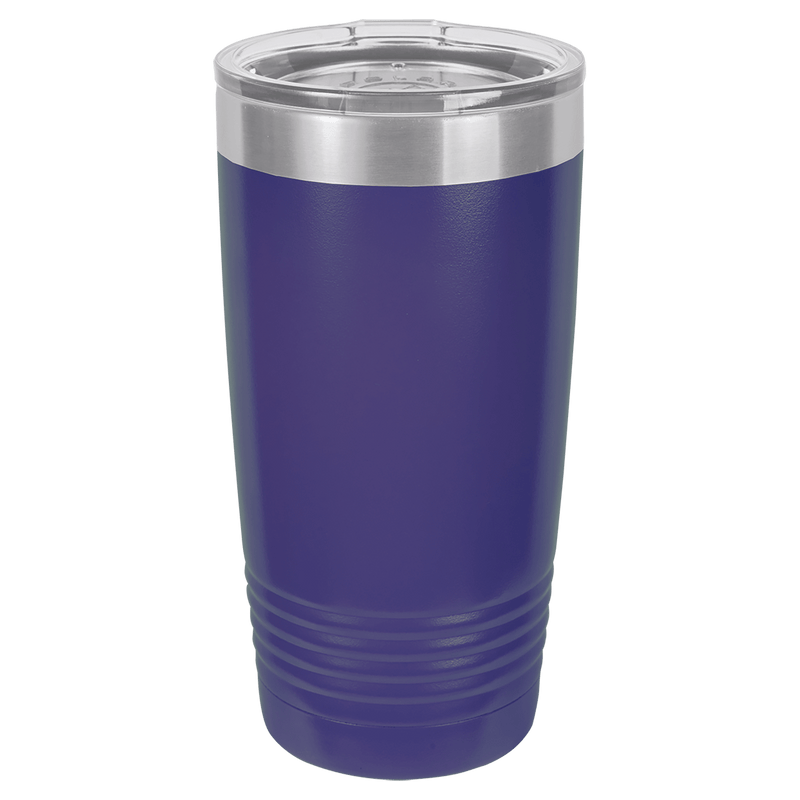 20 oz. Polar Camel Ringneck Vacuum Insulated Tumbler w/Clear Lid Purple