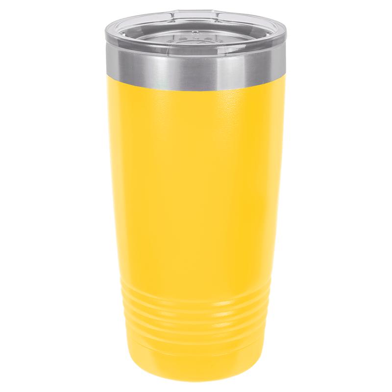 20 oz. Polar Camel Ringneck Vacuum Insulated Tumbler w/Clear Lid Yellow