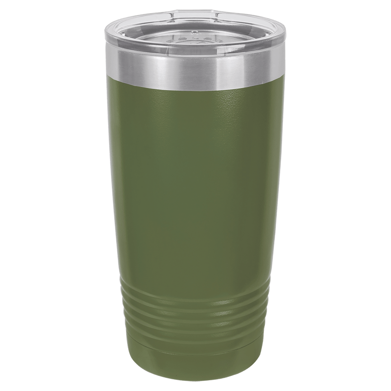 20 oz. Polar Camel Ringneck Vacuum Insulated Tumbler w/Clear Lid Olive Green