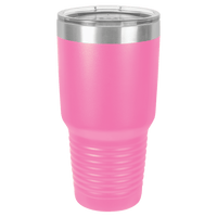 30 oz. Polar Camel Ringneck Vacuum Insulated Tumbler w/Clear Lid Pink