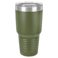 30 oz. Polar Camel Ringneck Vacuum Insulated Tumbler w/Clear Lid Olive Green